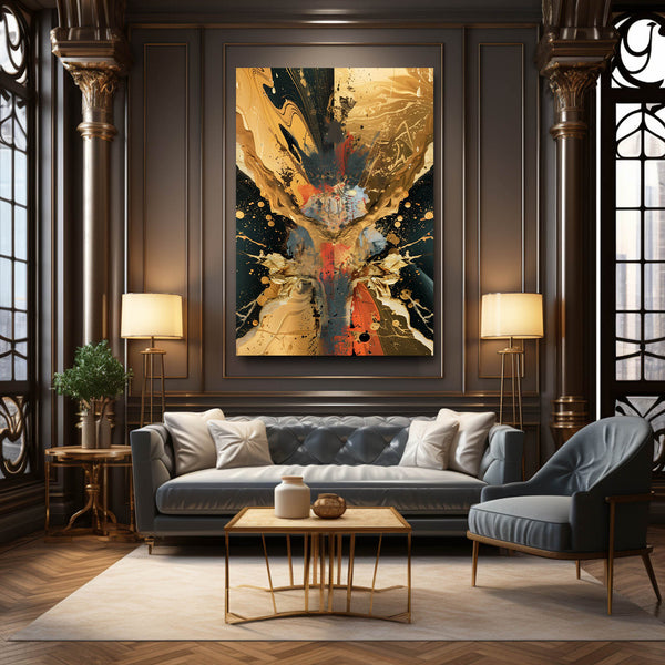 Éclat Sauvage Tableau Abstrait | TableauDecoModerne®