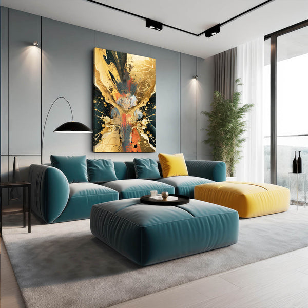 Éclat Sauvage Tableau Abstrait | TableauDecoModerne®