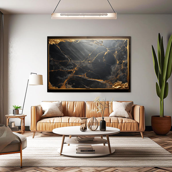 Éclats d'Or Tableau Abstrait | TableauDecoModerne®