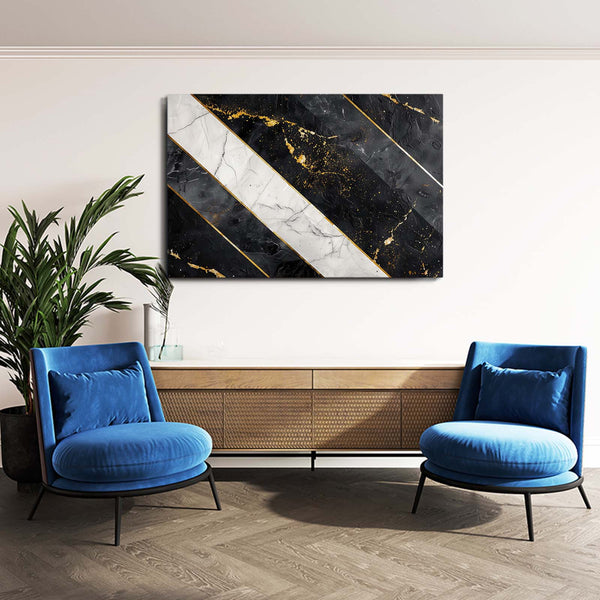 Élégance Nocturne Tableau Abstrait | TableauDecoModerne®