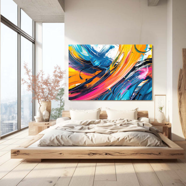 Énergie Colorée Tableau Abstrait | TableauDecoModerne®