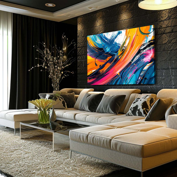 Énergie Colorée Tableau Abstrait | TableauDecoModerne®
