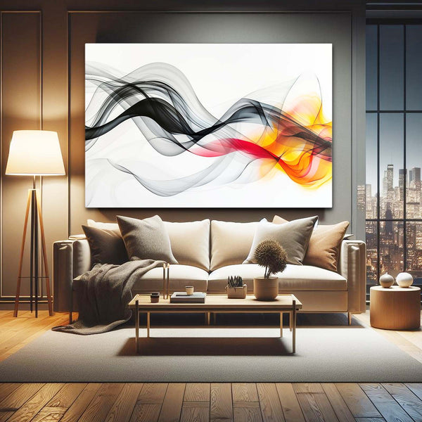 Énergie Vibrante Tableau Abstrait | TableauDecoModerne®