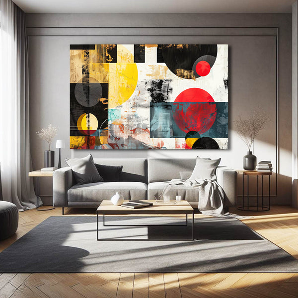 Équilibre Circulaire Tableau Abstrait | TableauDecoModerne®