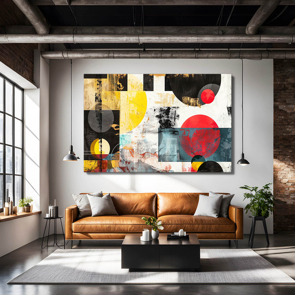 Équilibre Circulaire Tableau Abstrait | TableauDecoModerne®
