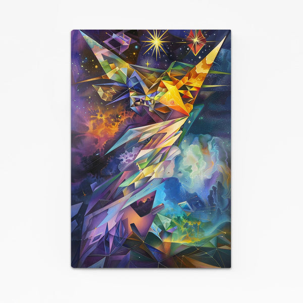 Geometric Mountains Scandinavian Painting