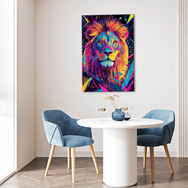 Geometric Mountains Scandinavian Painting