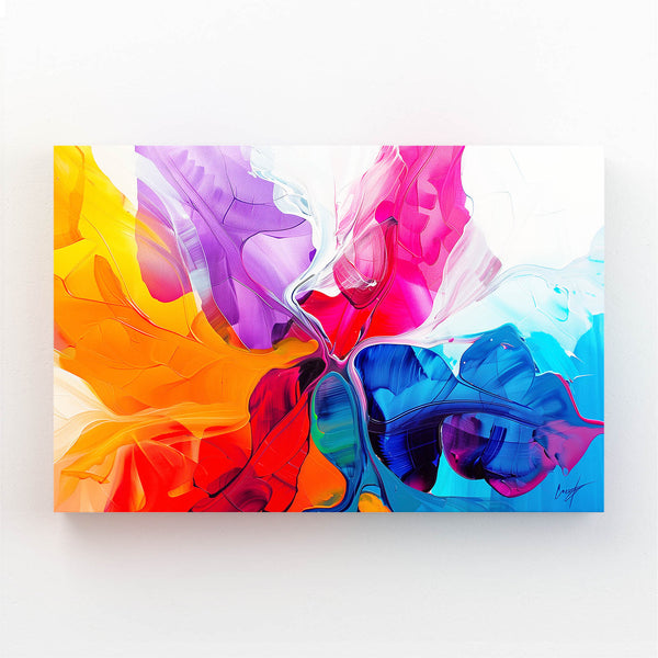 Flamboiement Chromatique Tableau Abstrait | TableauDecoModerne®