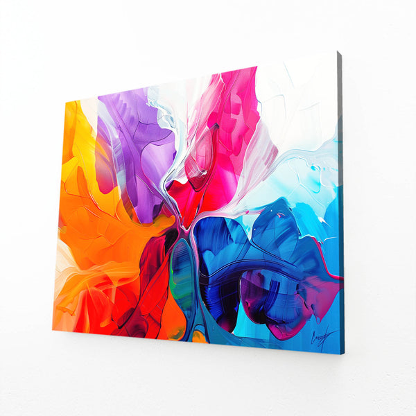 Flamboiement Chromatique Tableau Abstrait | TableauDecoModerne®