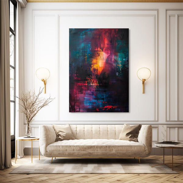 Flamme Éthérée Tableau Abstrait | TableauDecoModerne®
