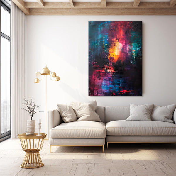 Flamme Éthérée Tableau Abstrait | TableauDecoModerne®