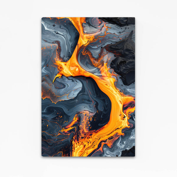 Flamme Volcanique Tableau Abstrait | TableauDecoModerne®