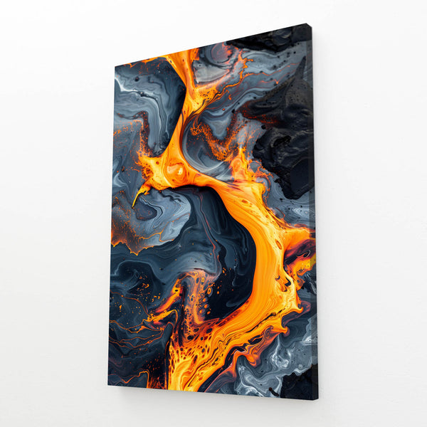 Flamme Volcanique Tableau Abstrait | TableauDecoModerne®