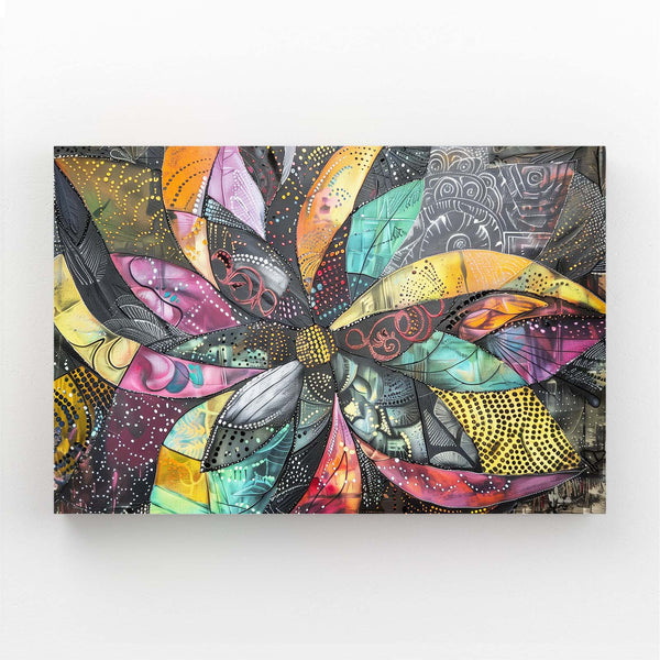 Fleur Éclatante Tableau Abstrait | TableauDecoModerne®