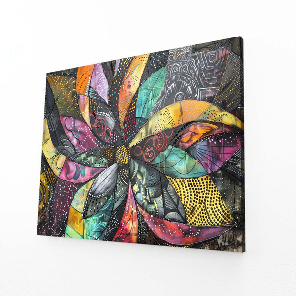 Fleur Éclatante Tableau Abstrait | TableauDecoModerne®