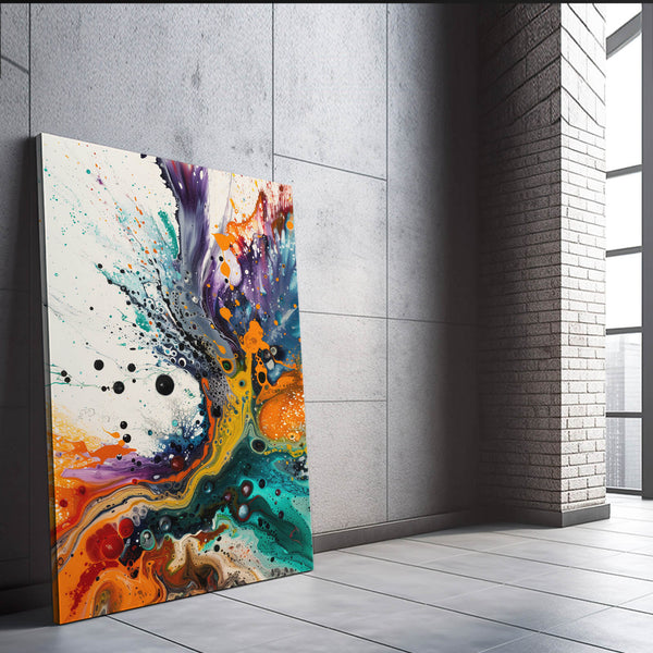Fusion Cosmique Tableau Abstrait | TableauDecoModerne®