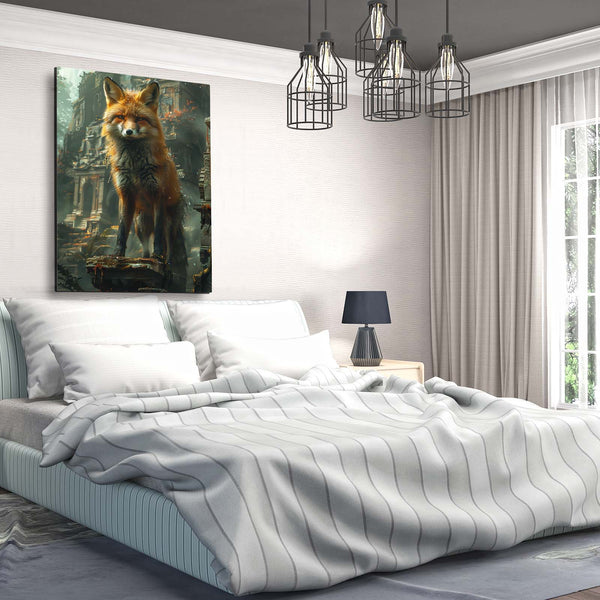 Gardien des Ruines Tableau Renard | TableauDecoModerne®