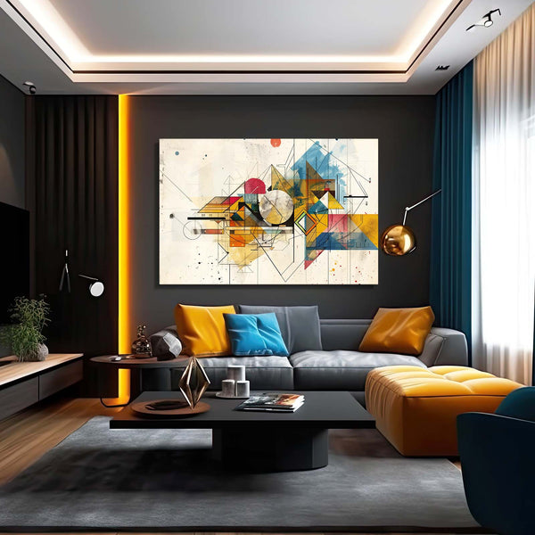 Géométrie Dynamique Tableau Abstrait | TableauDecoModerne®