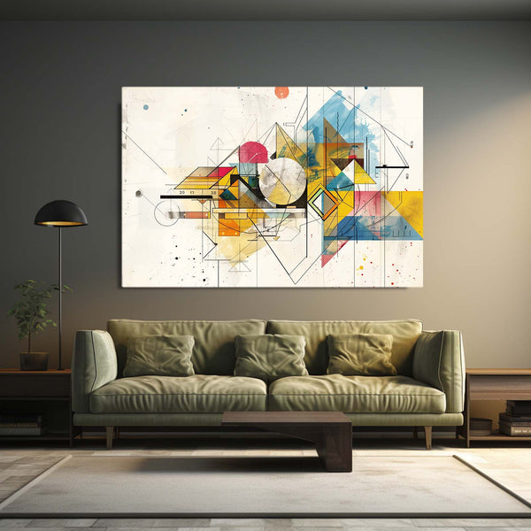 Géométrie Dynamique Tableau Abstrait | TableauDecoModerne®