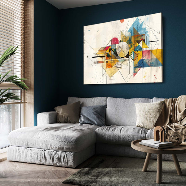 Géométrie Dynamique Tableau Abstrait | TableauDecoModerne®