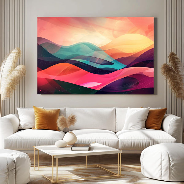 Horizon Flottant Tableau Abstrait | TableauDecoModerne®
