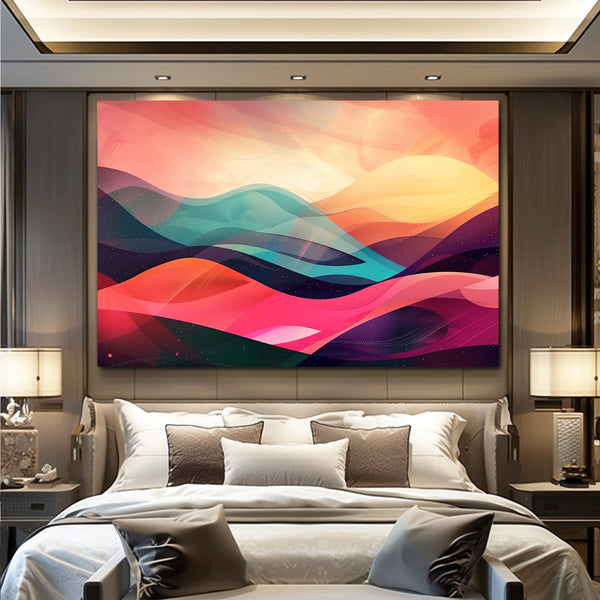 Horizon Flottant Tableau Abstrait | TableauDecoModerne®
