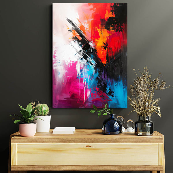 Impact Chromatique Tableau Abstrait | TableauDecoModerne®