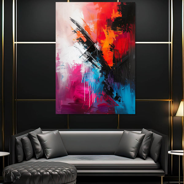 Impact Chromatique Tableau Abstrait | TableauDecoModerne®