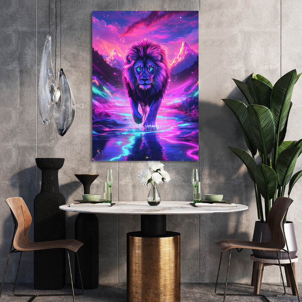 Geometric Mountains Scandinavian Painting
