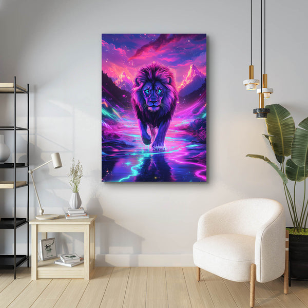 Geometric Mountains Scandinavian Painting