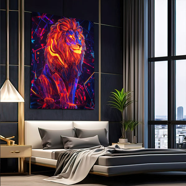 Geometric Mountains Scandinavian Painting