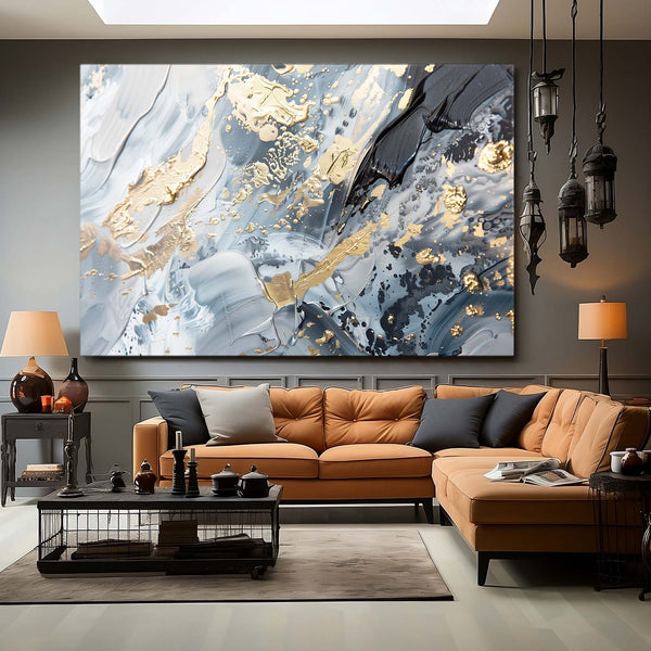 Lux Doré Tableau Abstrait | TableauDecoModerne®