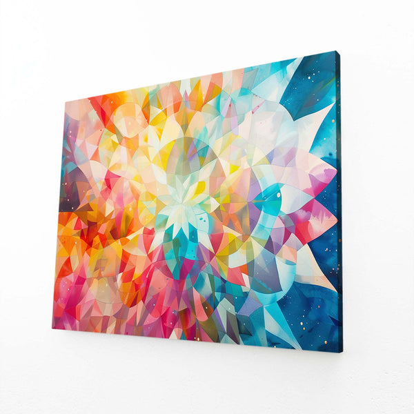 Geometric Mountains Scandinavian Painting