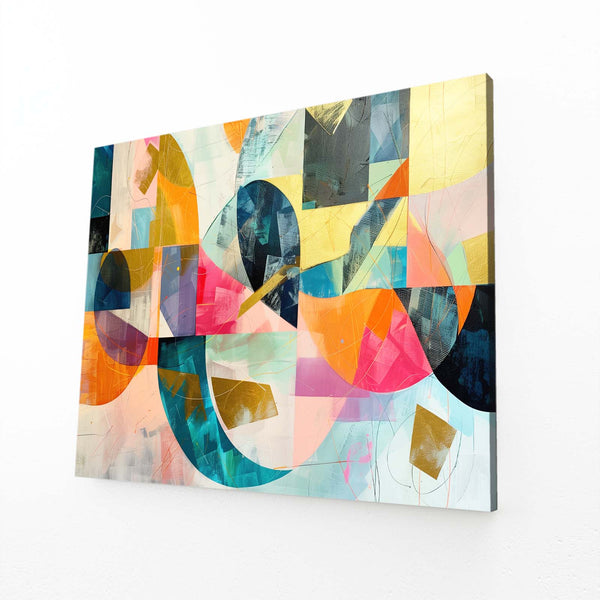 Mosaïque Colorée Tableau Abstrait | TableauDecoModerne®