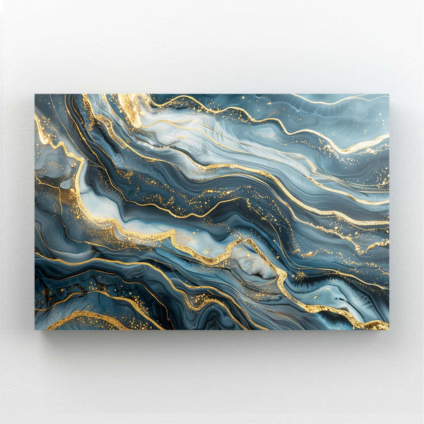 Ondes Dorées Tableau Abstrait | TableauDecoModerne®