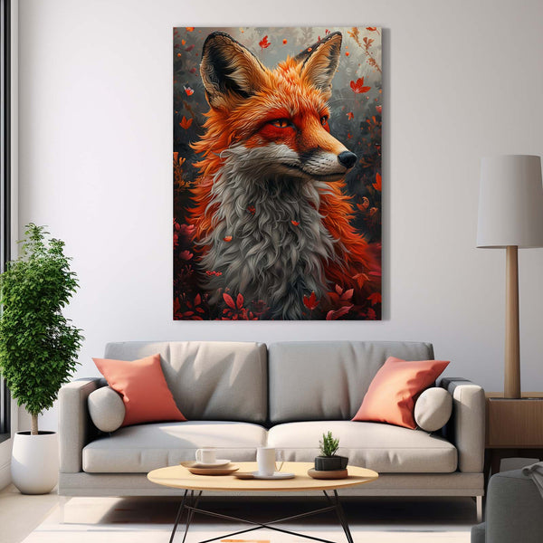 Renard Automnal Tableau Renard | TableauDecoModerne®