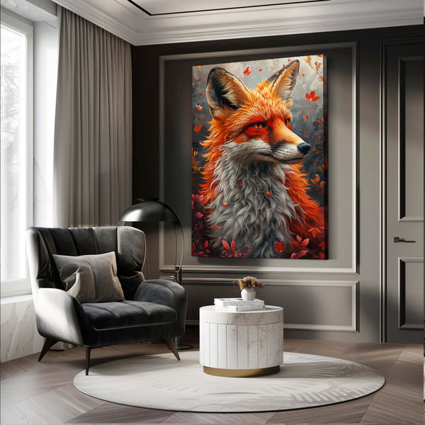 Renard Automnal Tableau Renard | TableauDecoModerne®