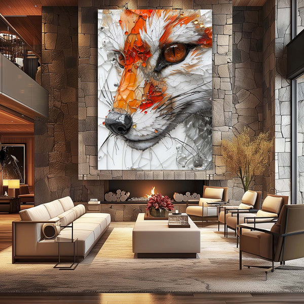 Renard Cristal Tableau Renard | TableauDecoModerne®