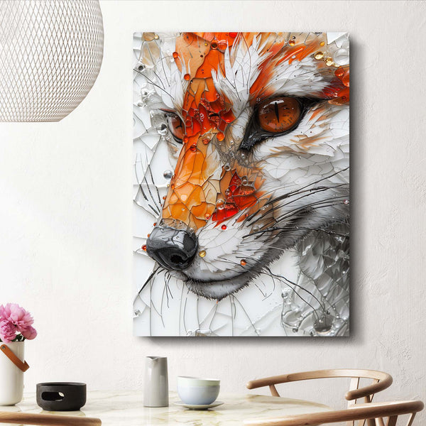 Renard Cristal Tableau Renard | TableauDecoModerne®