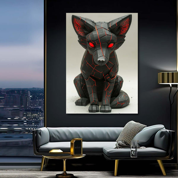 Renard Cyborg Tableau Renard | TableauDecoModerne®