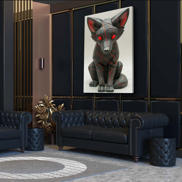 Renard Cyborg Tableau Renard | TableauDecoModerne®