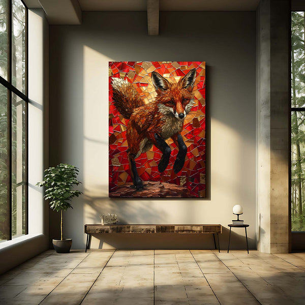 Renard de Feu Tableau Renard | TableauDecoModerne®
