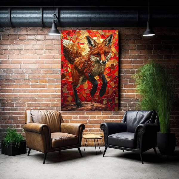 Renard de Feu Tableau Renard | TableauDecoModerne®