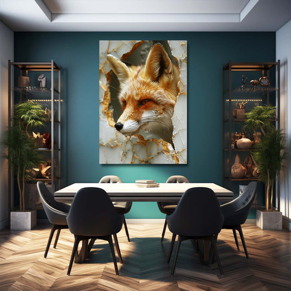 Renard Émergent Tableau Renard | TableauDecoModerne®
