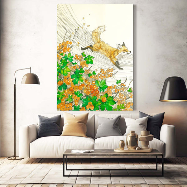 Renard Envolé Tableau Renard | TableauDecoModerne®
