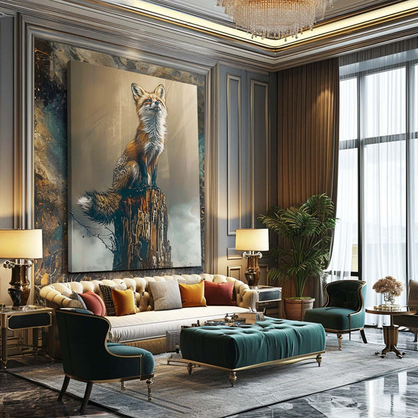 Renard Étoilé Tableau Renard | TableauDecoModerne®