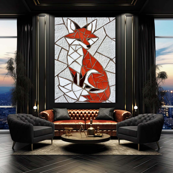 Renard Fragmenté Tableau Renard | TableauDecoModerne®