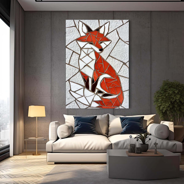Renard Fragmenté Tableau Renard | TableauDecoModerne®
