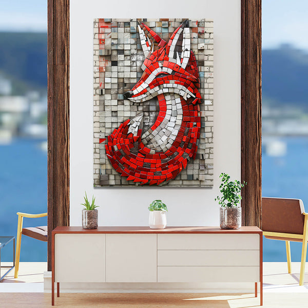 Renard Géométrique Tableau Renard | TableauDecoModerne®