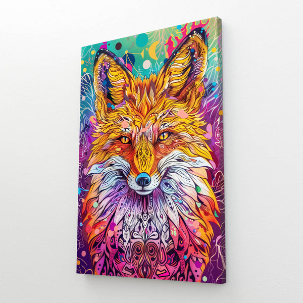 Renard Psychédélique Tableau Renard | TableauDecoModerne®